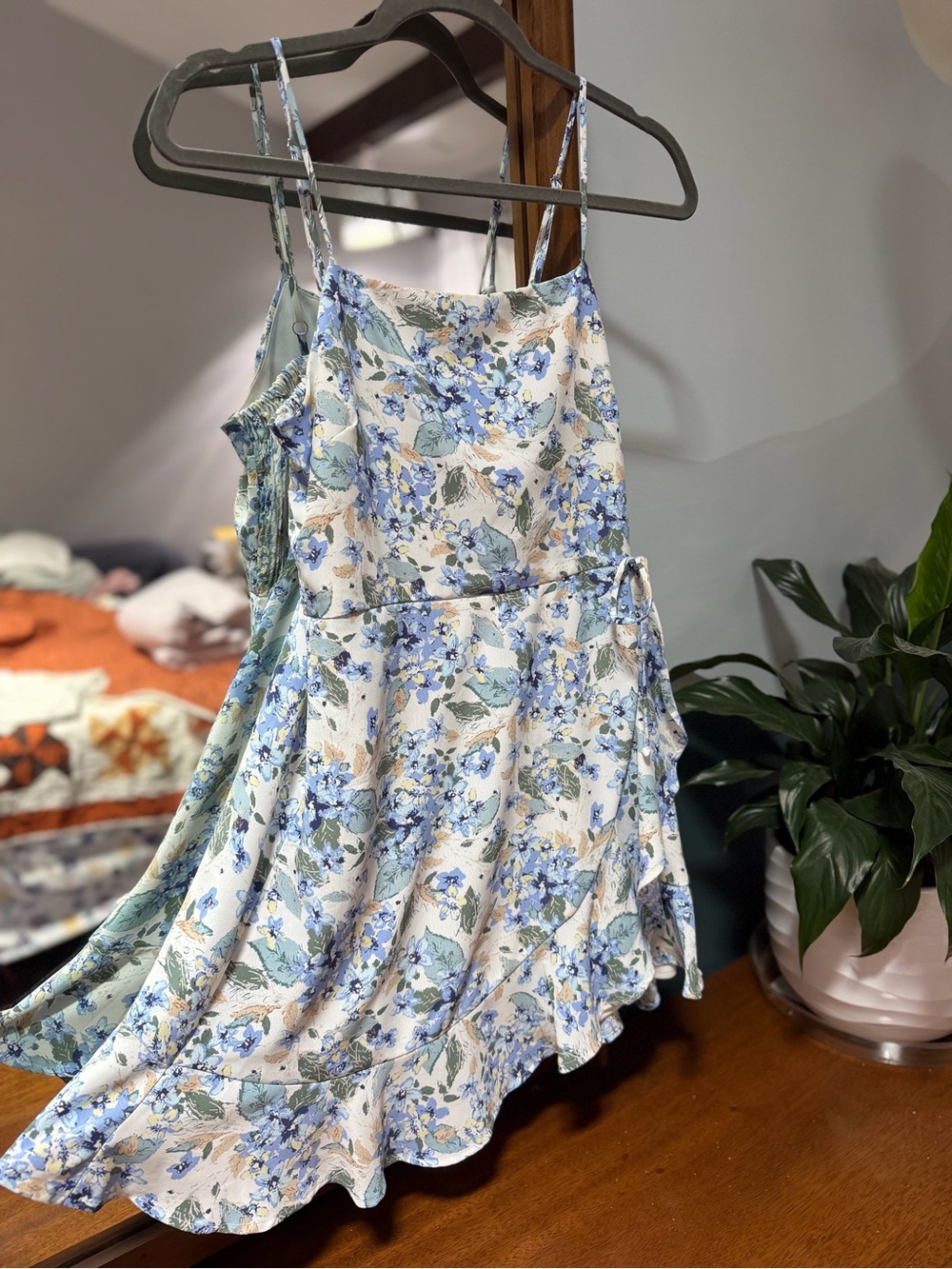 Blue Floral Ruffle Sundress by Altar’d State